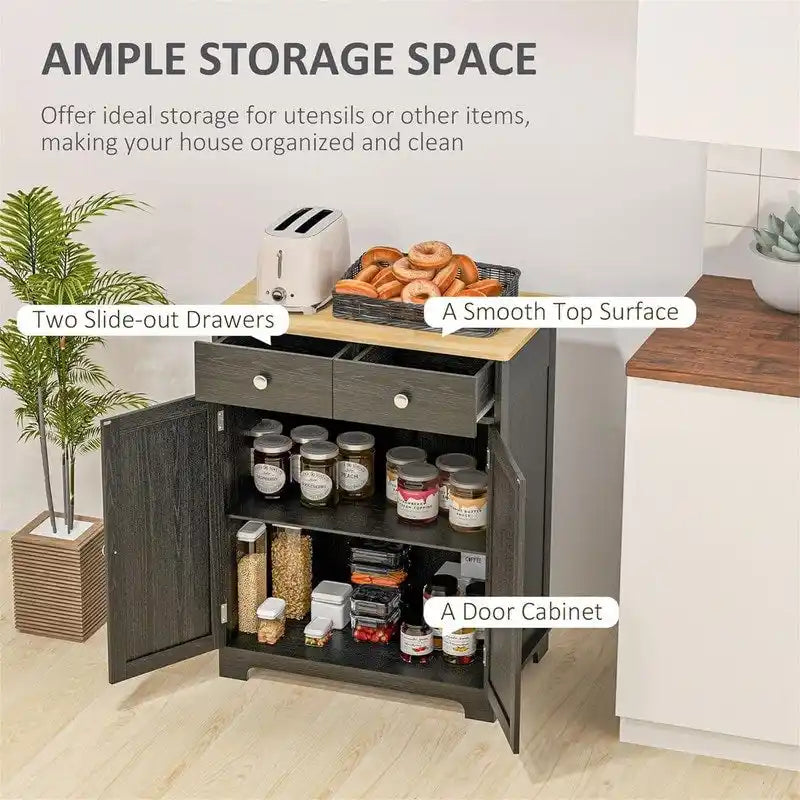 Sideboard Buffet Cabinet Kitchen Storage Cabinet - 15.75D X 26.75W X 33.5H
