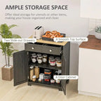 Sideboard Buffet Cabinet Kitchen Storage Cabinet - 15.75D X 26.75W X 33.5H