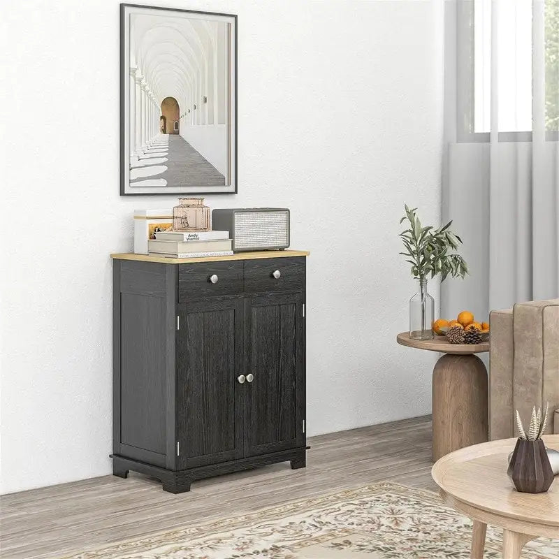 Sideboard Buffet Cabinet Kitchen Storage Cabinet - 15.75D X 26.75W X 33.5H