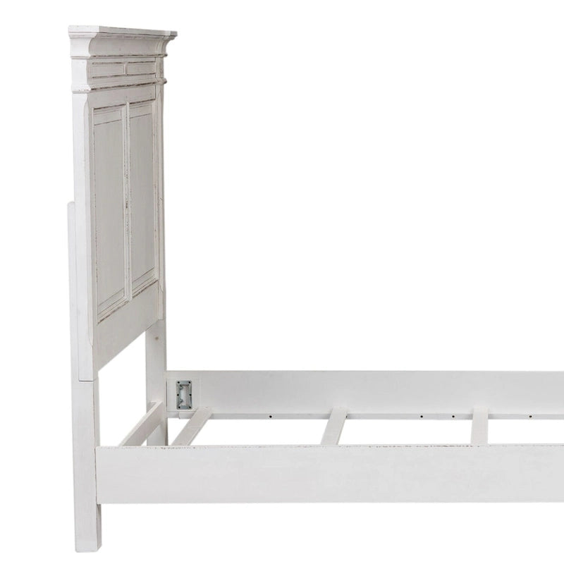 Abbey Park Weathered Brown & Antique White Queen Panel Headboard