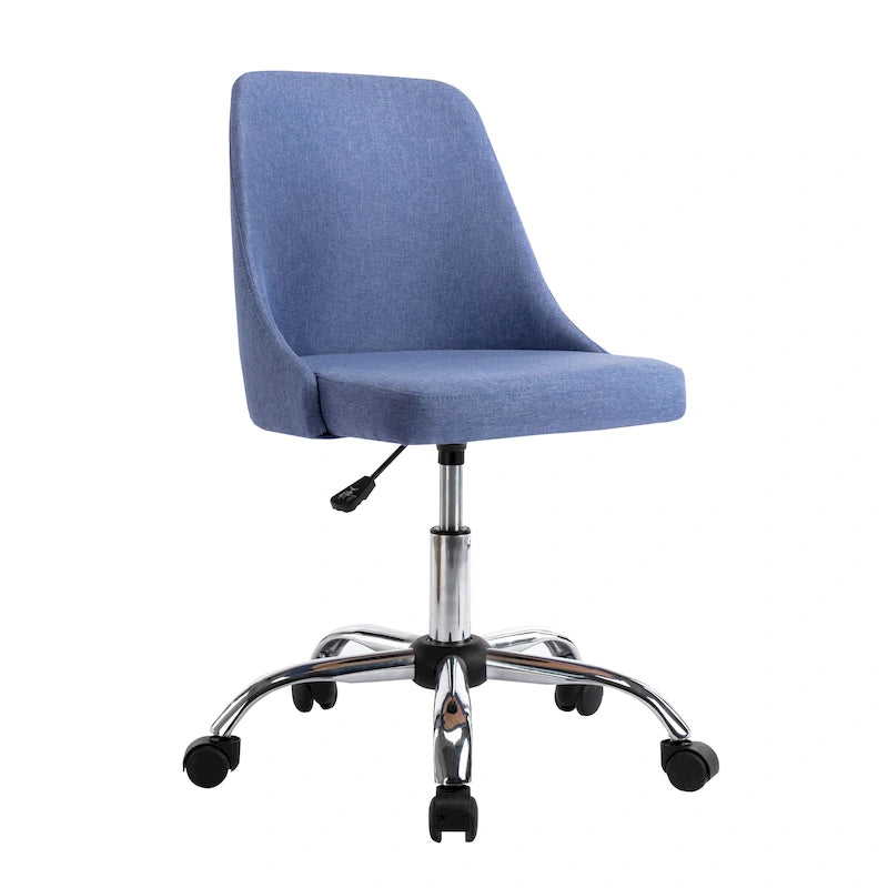 Fabric Upholstered Office Chair with Chrome Base