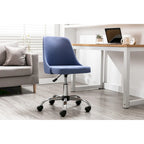Fabric Upholstered Office Chair with Chrome Base