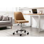 Fabric Upholstered Office Chair with Chrome Base