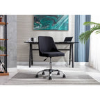 Fabric Upholstered Office Chair with Chrome Base