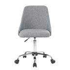 Fabric Upholstered Office Chair with Chrome Base