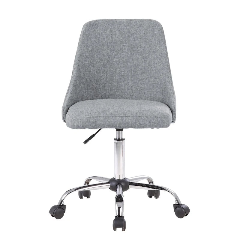 Fabric Upholstered Office Chair with Chrome Base