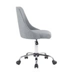 Fabric Upholstered Office Chair with Chrome Base