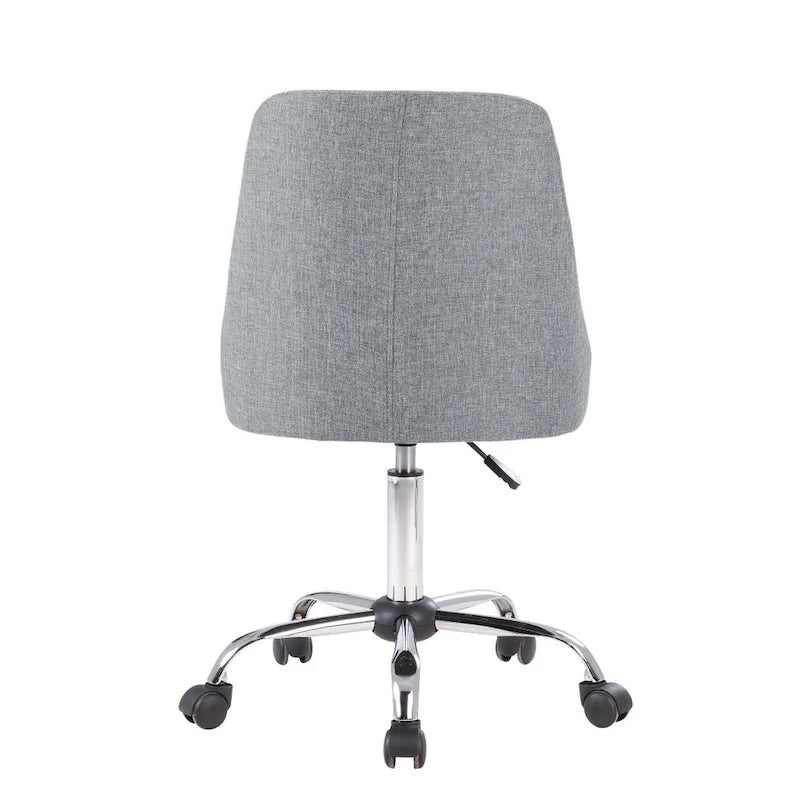 Fabric Upholstered Office Chair with Chrome Base