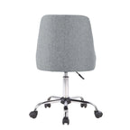 Fabric Upholstered Office Chair with Chrome Base