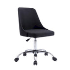 Fabric Upholstered Office Chair with Chrome Base