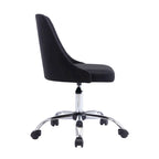 Fabric Upholstered Office Chair with Chrome Base