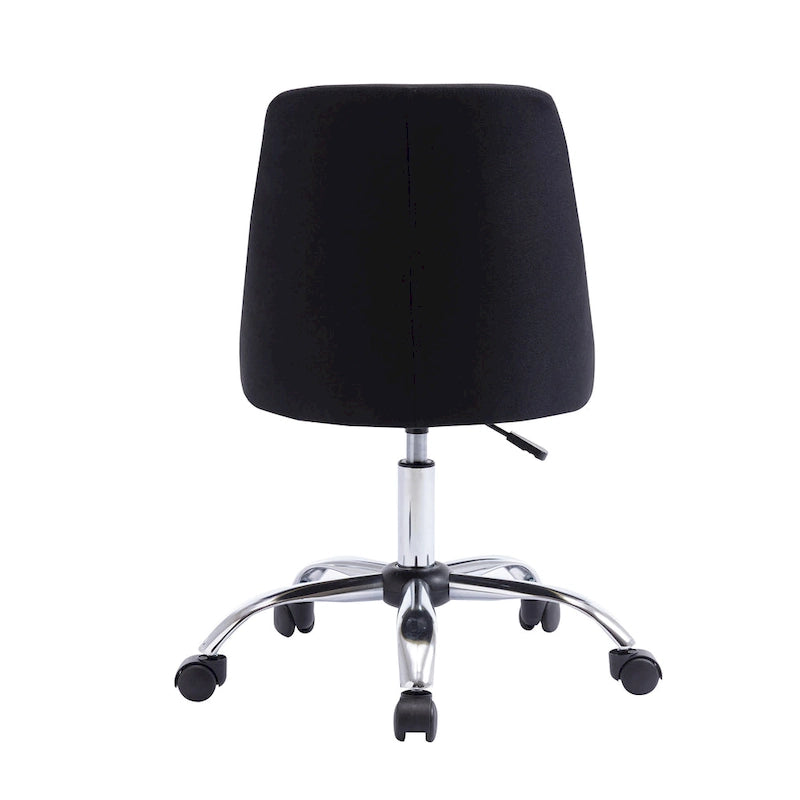 Fabric Upholstered Office Chair with Chrome Base