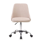 Fabric Upholstered Office Chair with Chrome Base