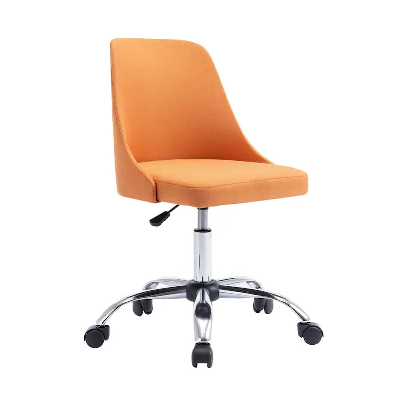 Fabric Upholstered Office Chair with Chrome Base