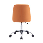 Fabric Upholstered Office Chair with Chrome Base