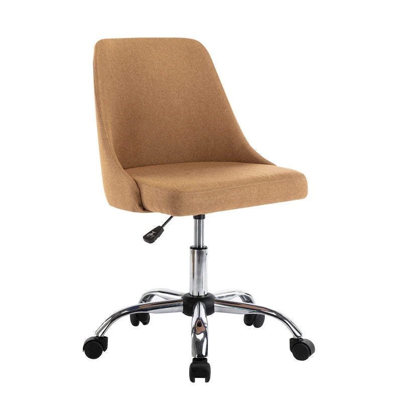Fabric Upholstered Office Chair with Chrome Base