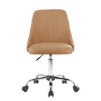 Fabric Upholstered Office Chair with Chrome Base