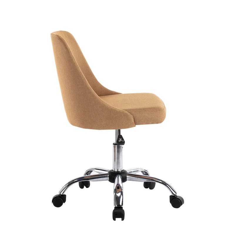 Fabric Upholstered Office Chair with Chrome Base