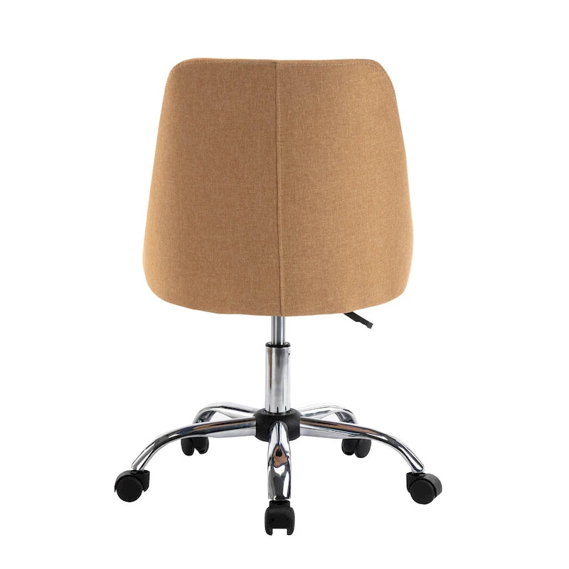 Fabric Upholstered Office Chair with Chrome Base
