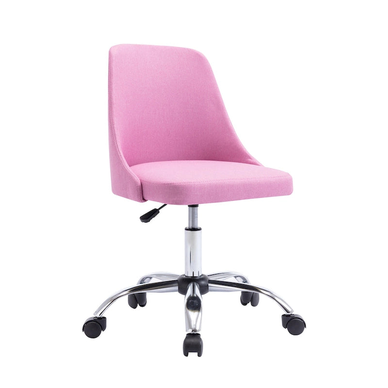 Fabric Upholstered Office Chair with Chrome Base