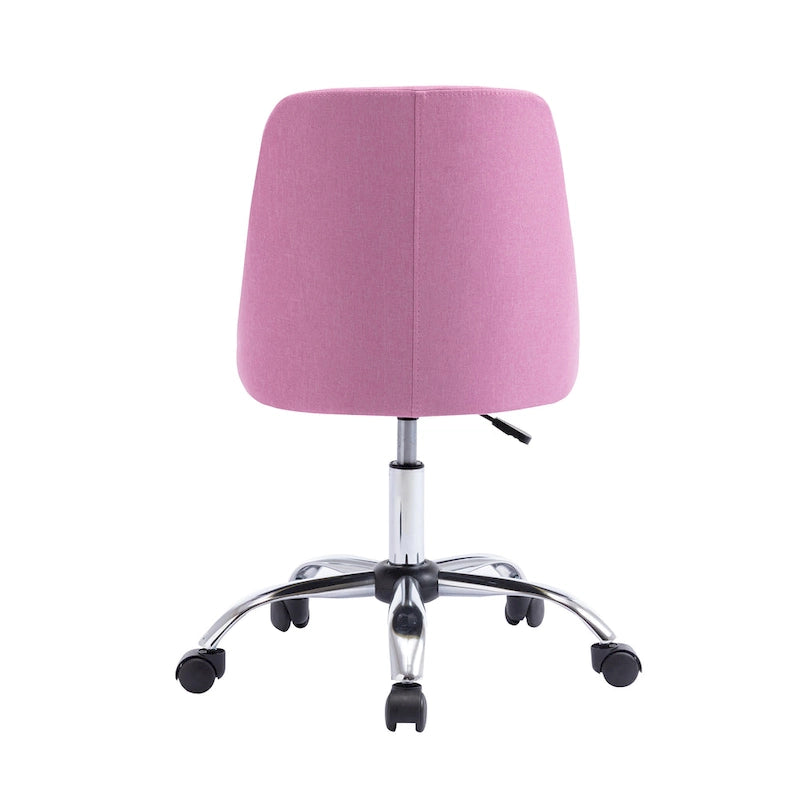 Fabric Upholstered Office Chair with Chrome Base