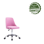 Fabric Upholstered Office Chair with Chrome Base