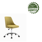 Fabric Upholstered Office Chair with Chrome Base