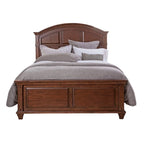 Rustic Cherry Arched Panel Bed