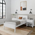Twin-Size Bed with Panel Headboard