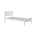 Twin-Size Bed with Panel Headboard