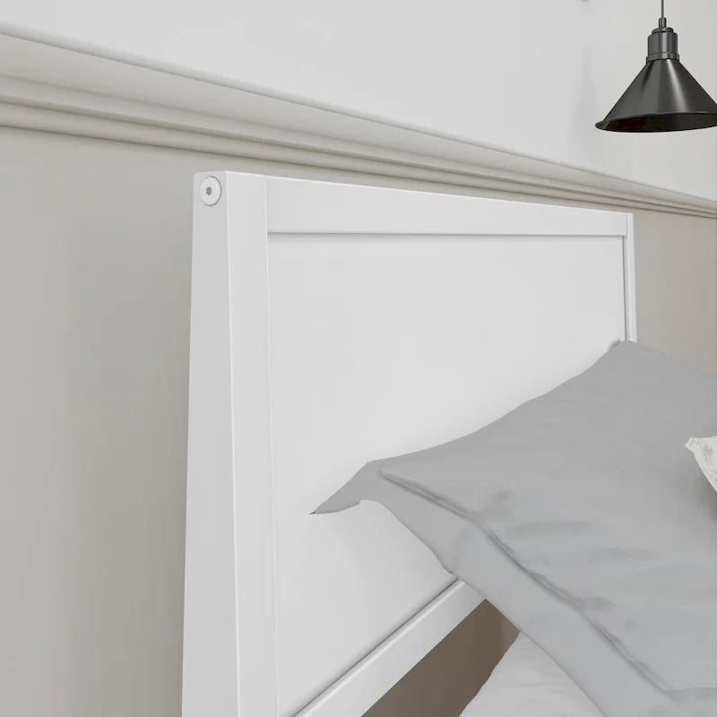 Twin-Size Bed with Panel Headboard