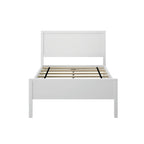 Twin-Size Bed with Panel Headboard