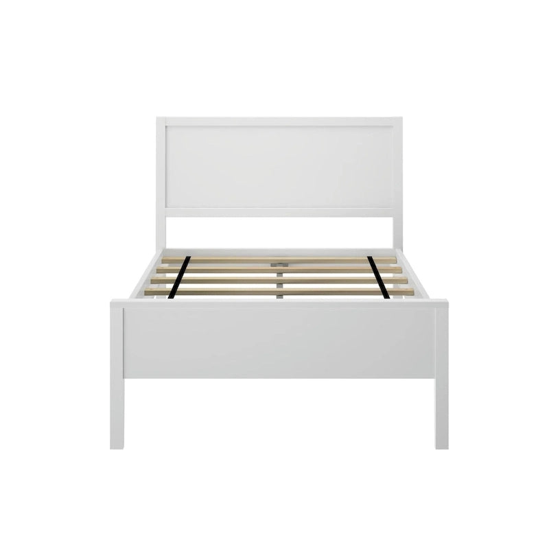 Twin-Size Bed with Panel Headboard