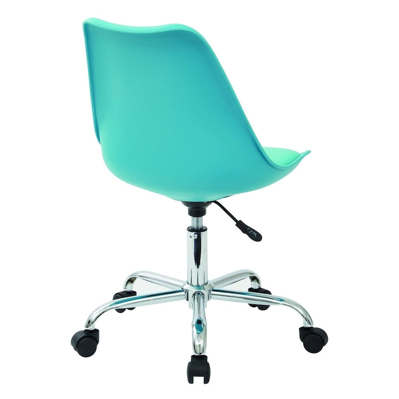 Emerson Pneumatic Chrome Base Office Chair