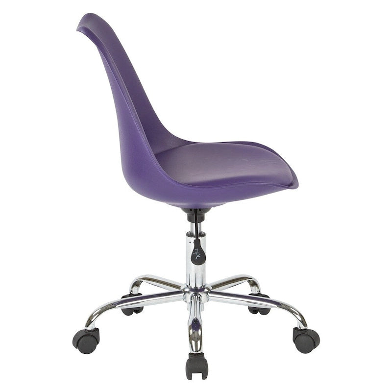 Emerson Pneumatic Chrome Base Office Chair