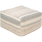 Farmhouse Patchwork 24-inch Square Pouf