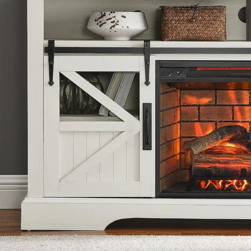 60 In. TV Stand for TVs up to 70 In. with Electric Fireplace