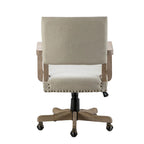 Taresa Modern Mid-Back Swivel Height Adjustable Task Chair with Nailhead Trim