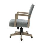 Taresa Modern Mid-Back Swivel Height Adjustable Task Chair with Nailhead Trim