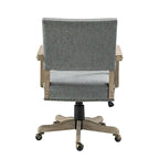 Taresa Modern Mid-Back Swivel Height Adjustable Task Chair with Nailhead Trim