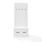 Hall Tree with Bench and Shoe Storage, 19 x 30 x 70.25 Inches