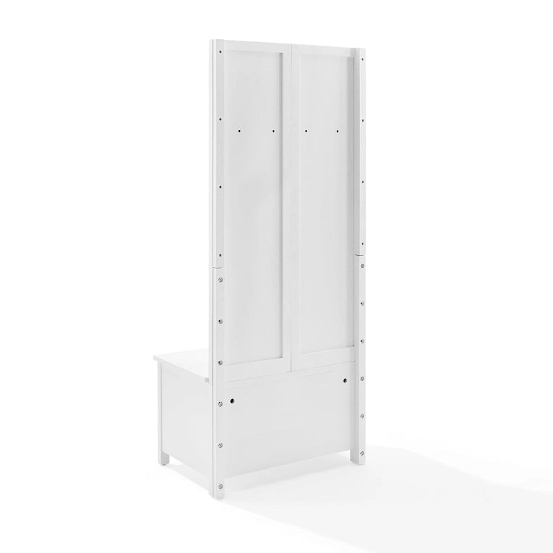 Hall Tree with Bench and Shoe Storage, 19 x 30 x 70.25 Inches