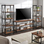 62-Inch Metal Etagere TV Stand for TVs up to 70 Inches
