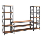 62-Inch Metal Etagere TV Stand for TVs up to 70 Inches