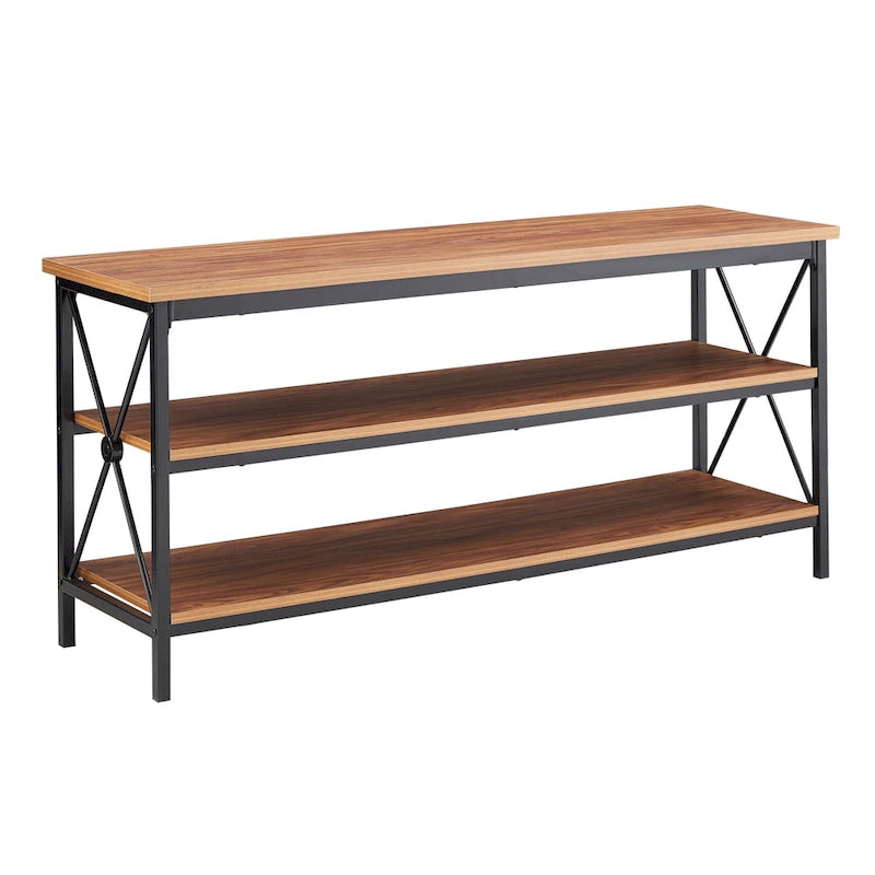 62-Inch Metal Etagere TV Stand for TVs up to 70 Inches