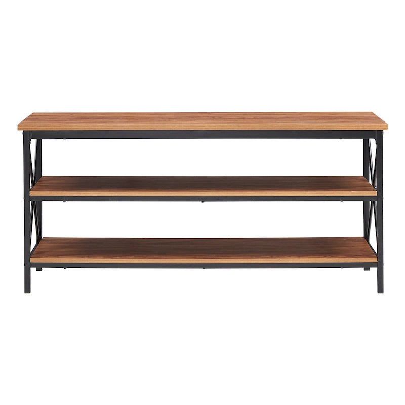 62-Inch Metal Etagere TV Stand for TVs up to 70 Inches