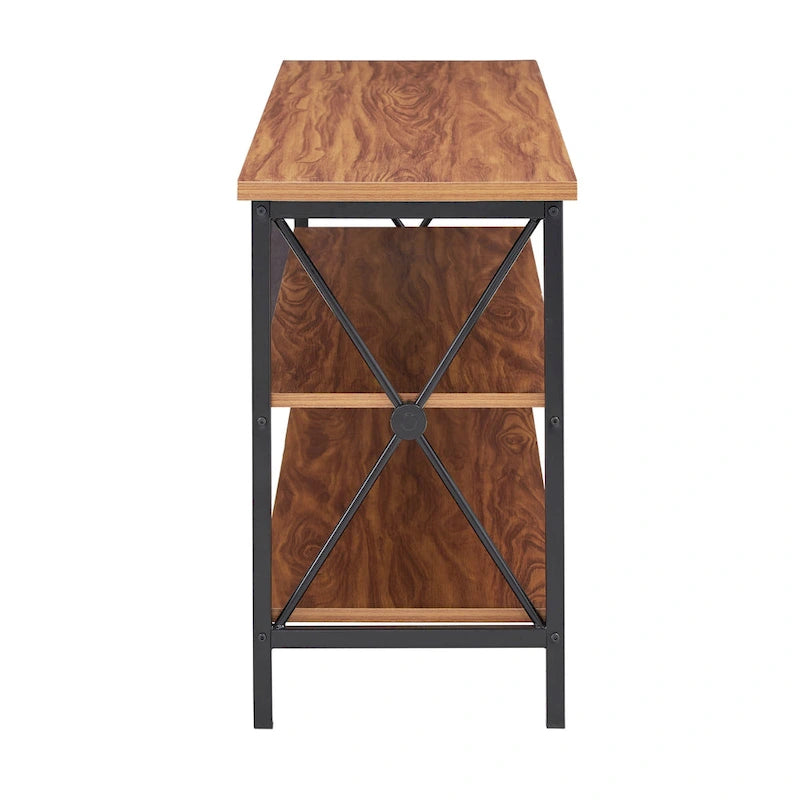 62-Inch Metal Etagere TV Stand for TVs up to 70 Inches