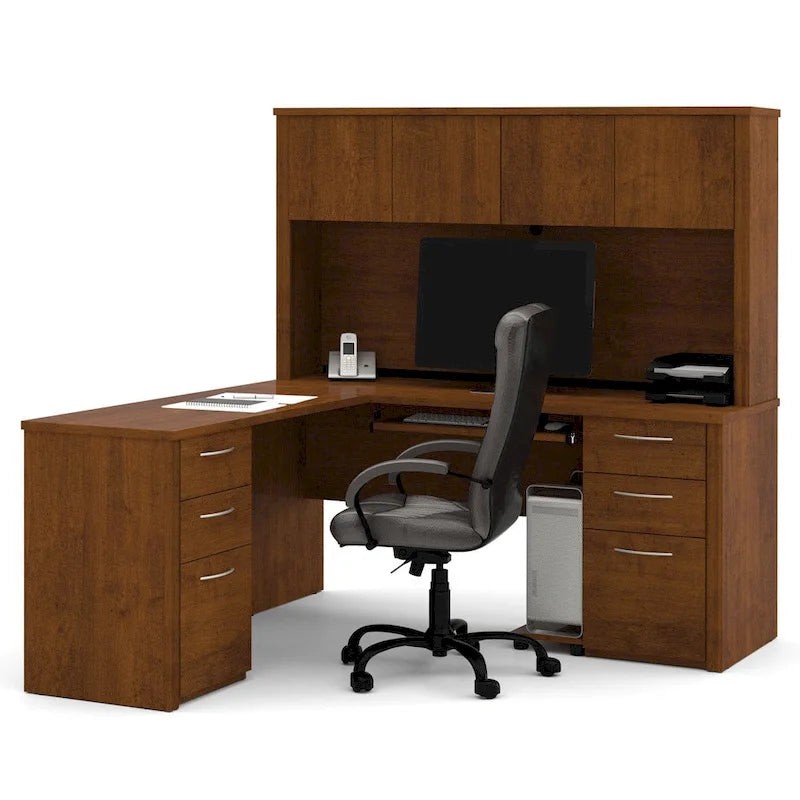6-drawer L-Shaped Workstation Desk Kit