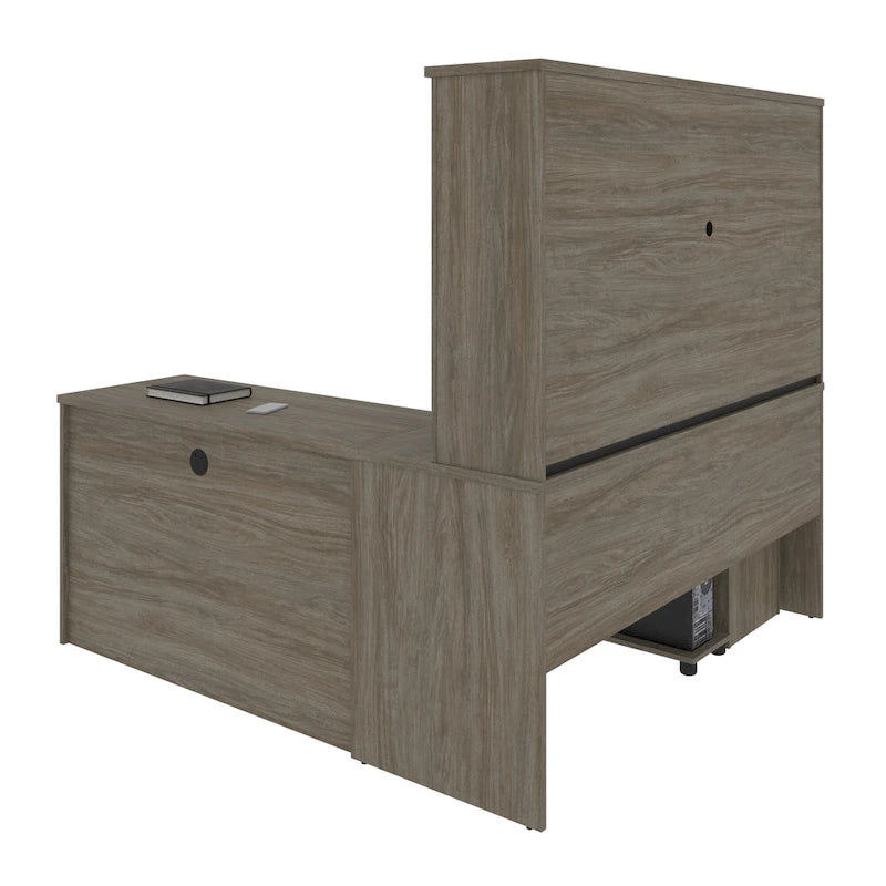 6-drawer L-Shaped Workstation Desk Kit