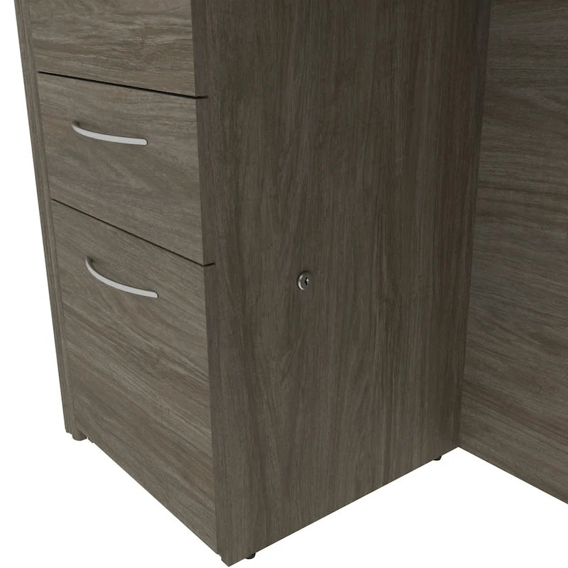 6-drawer L-Shaped Workstation Desk Kit